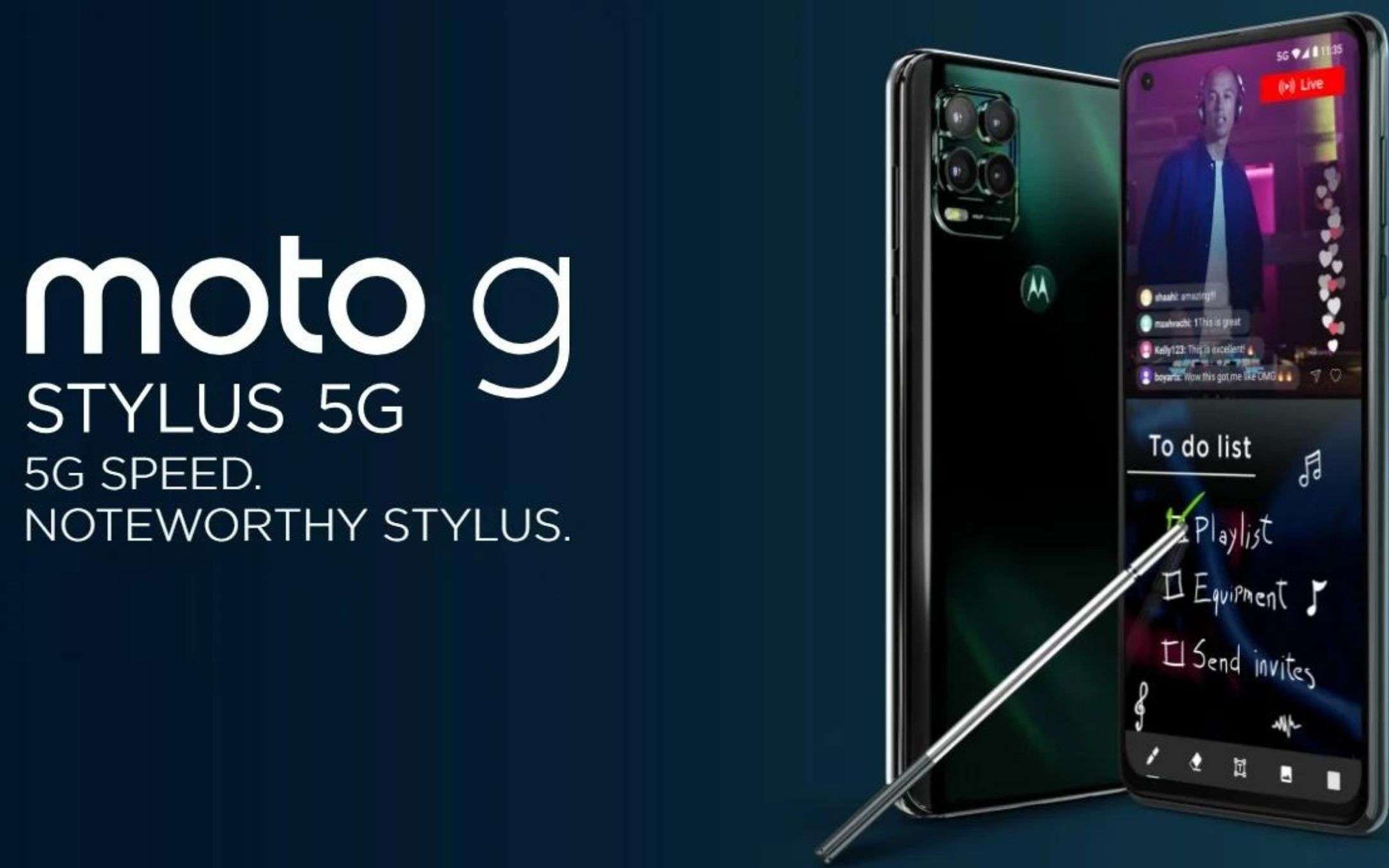 Motorola Moto G Stylus 5G: UFFICIALE con Snapdragon 480