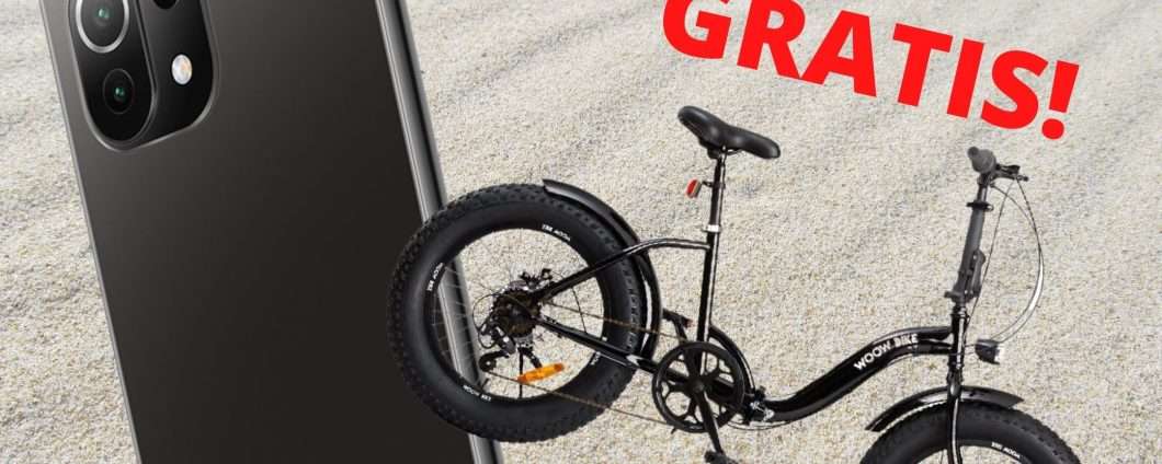 Unieuro, follia: prendi Xiaomi Mi 11 Lite e la BICI è GRATIS
