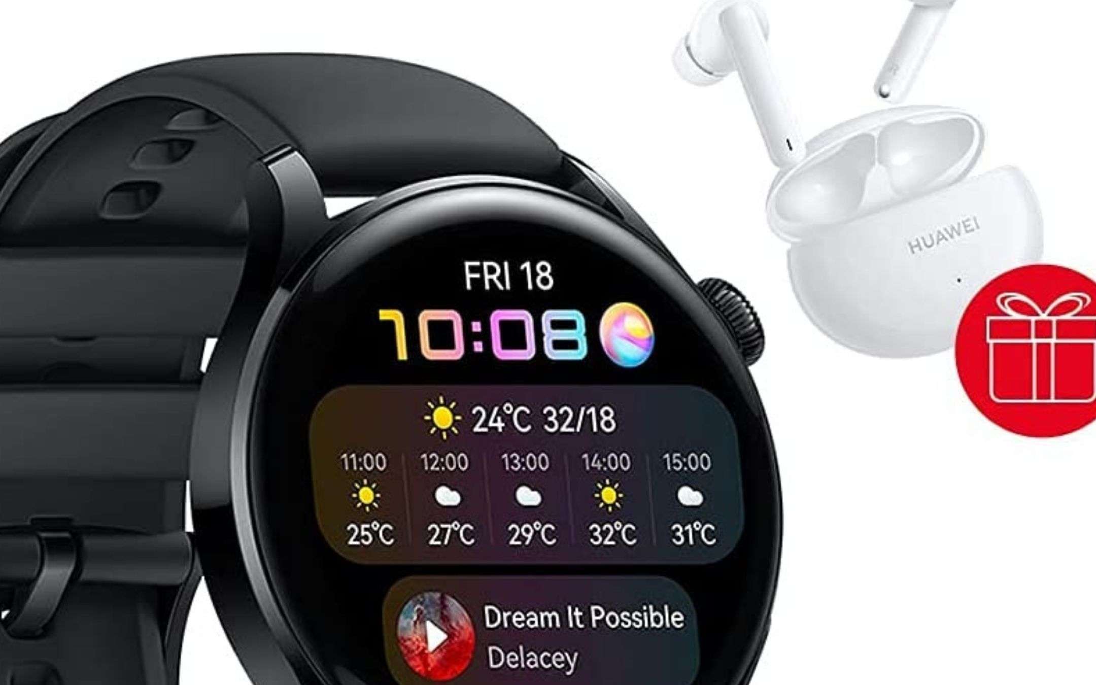 Huawei Watch 3 con eSIM, sconto SHOCK con auricolari GRATIS