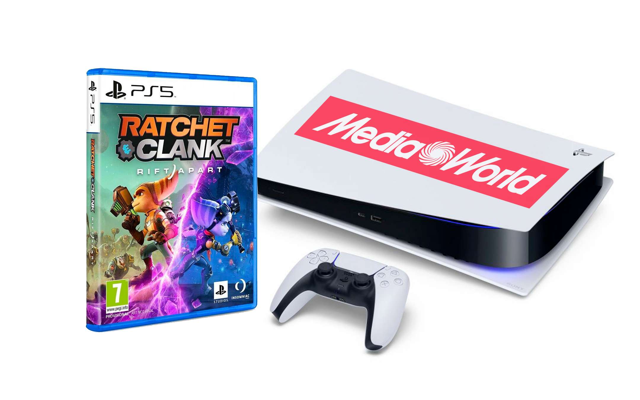 PS5 + Ratchet & Clank : disponibile alle 15:00 sul sito MediaWorld [LINK]