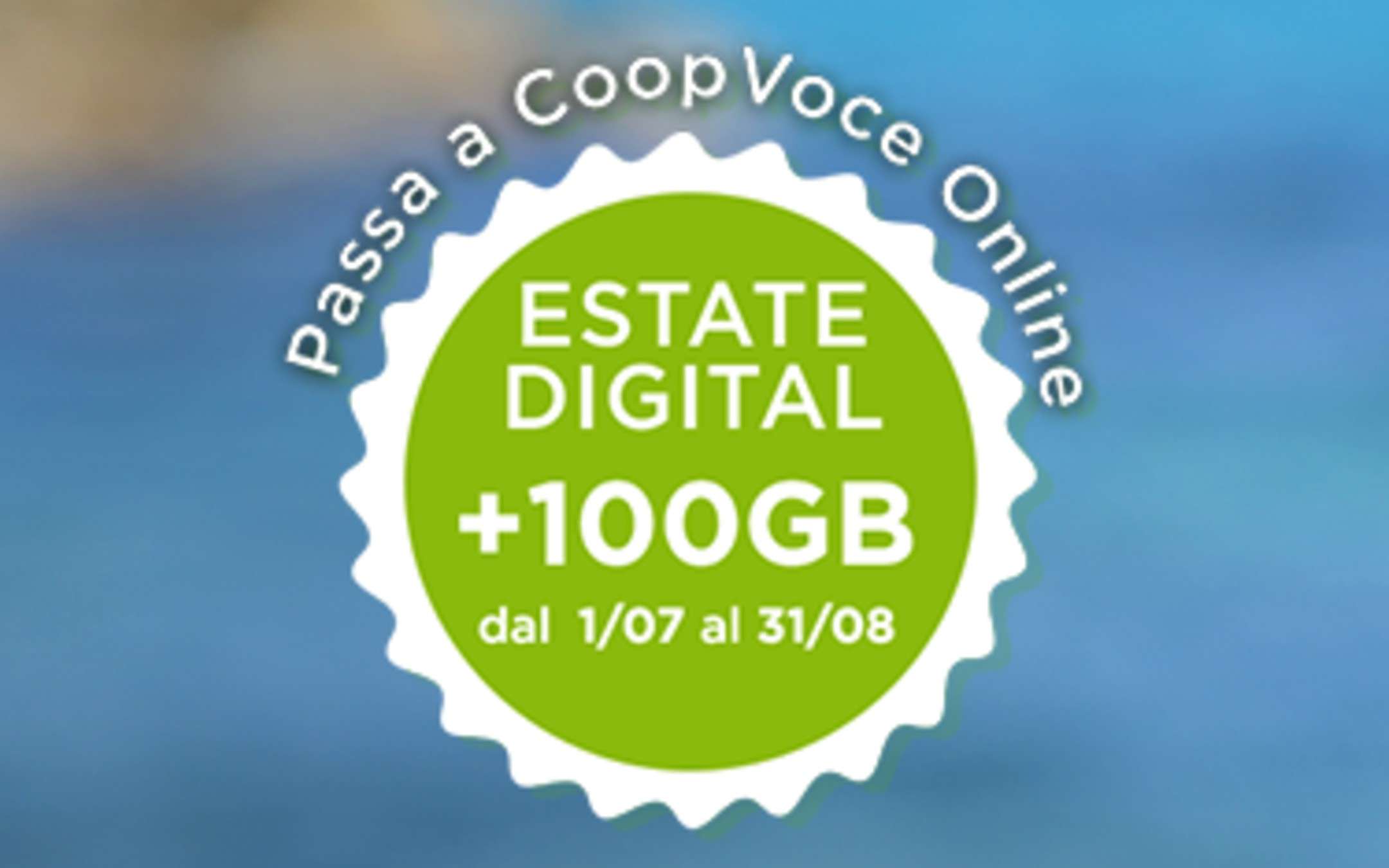 Coop Voce Estate Digital: 100GB Extra con le EVO!