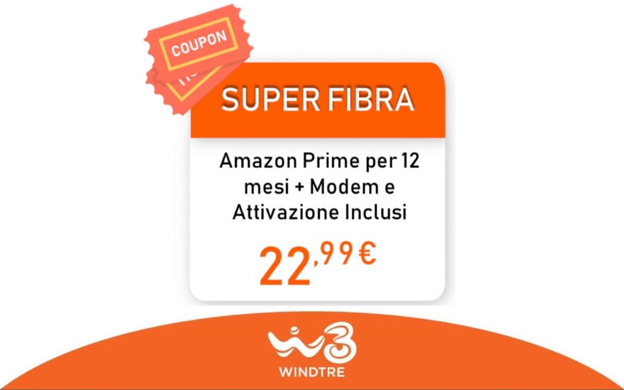 Fibra e Mobile WINDTRE valida fino a Settembre