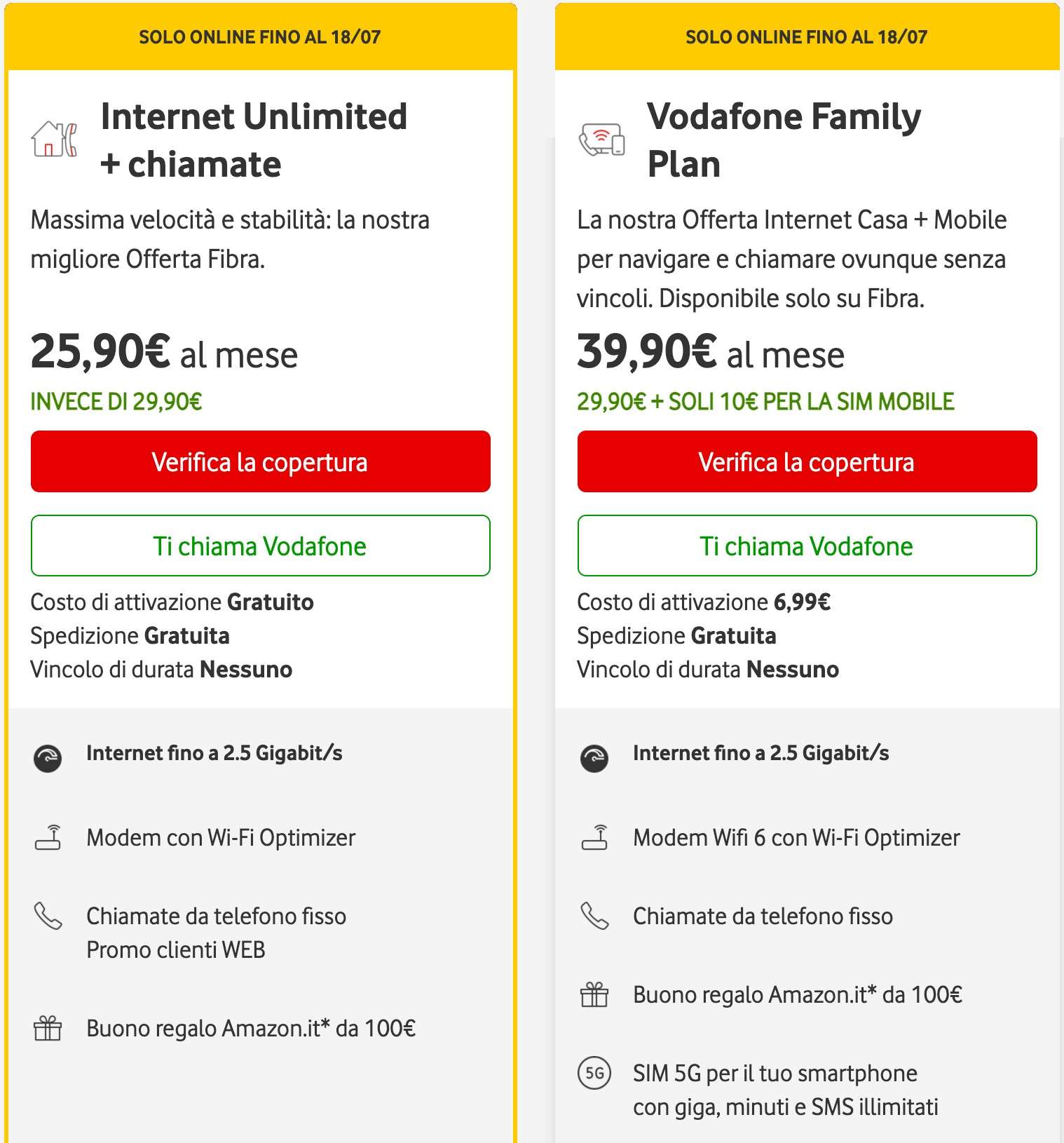 Vodafone Buono Amazon