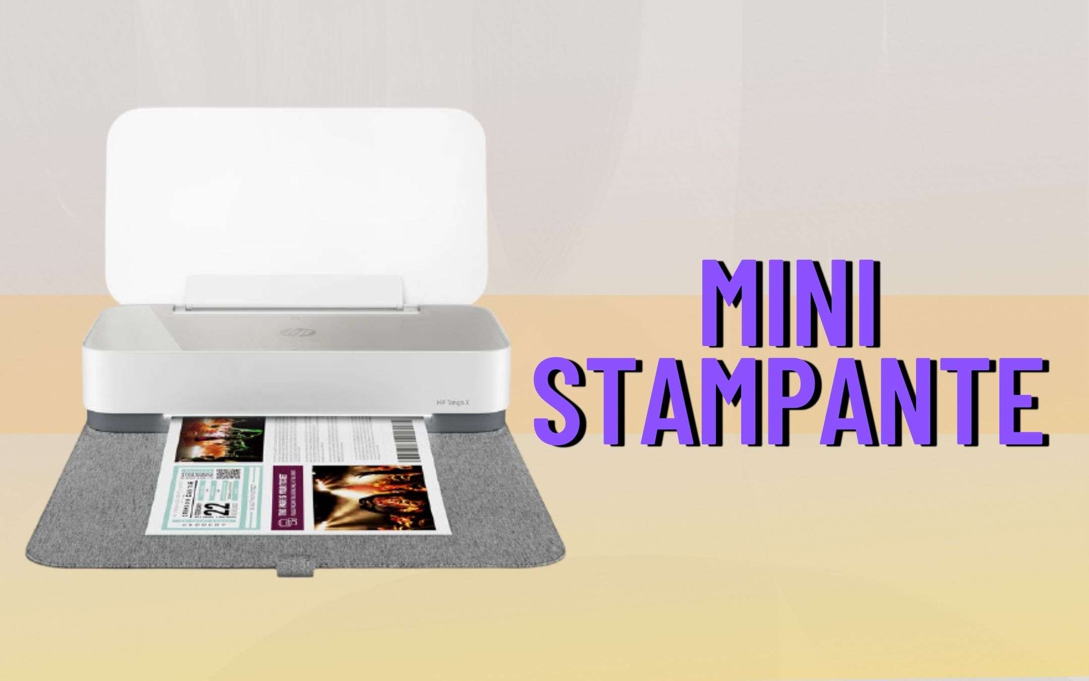 Mini stampante A4 HP: si chiude e scompare alla vista, WOW