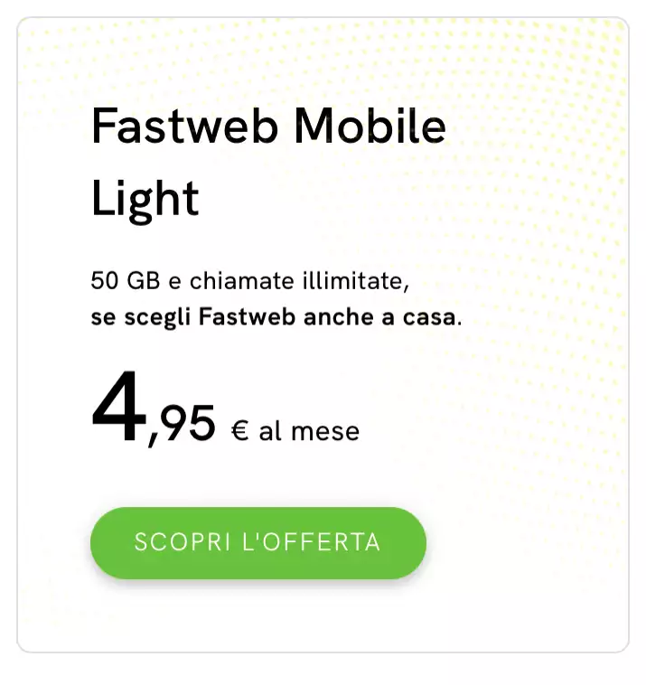 Fastweb Mobile Light