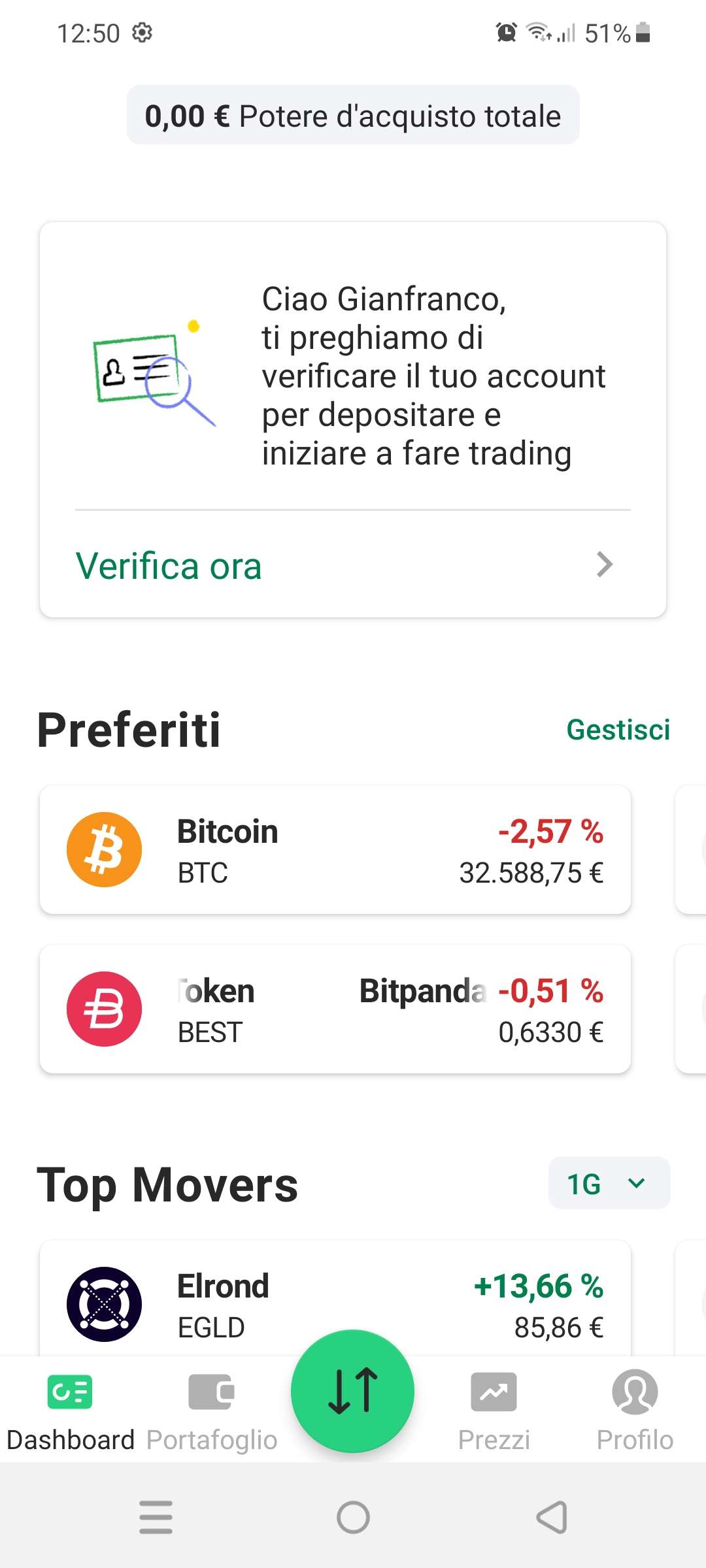 Bitpanda app
