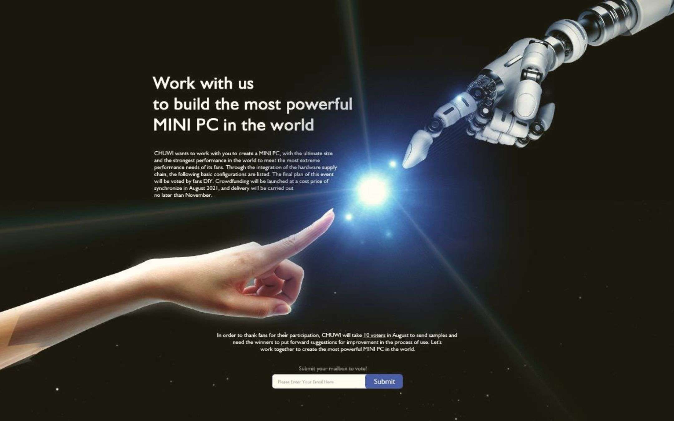 Chuwi vuole realizzare un Mini PC con i suoi fan Chuwi vuole realizzare un Mini PC con i suoi fan