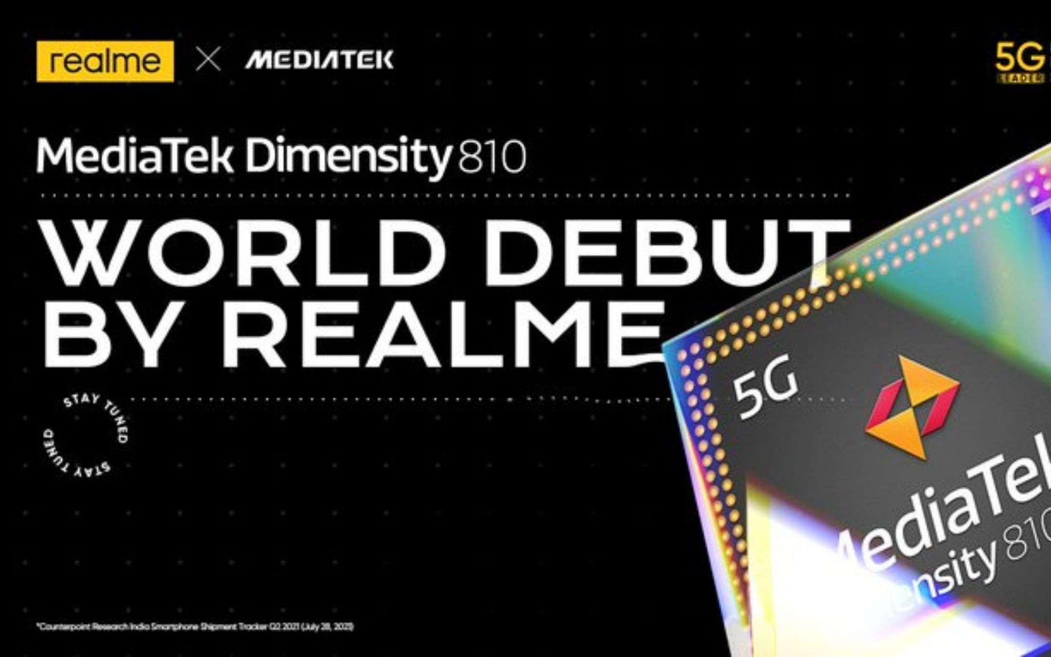 Realme con SoC Dimensity 810 sta per arrivare Realme con SoC Dimensity 810 sta per arrivare