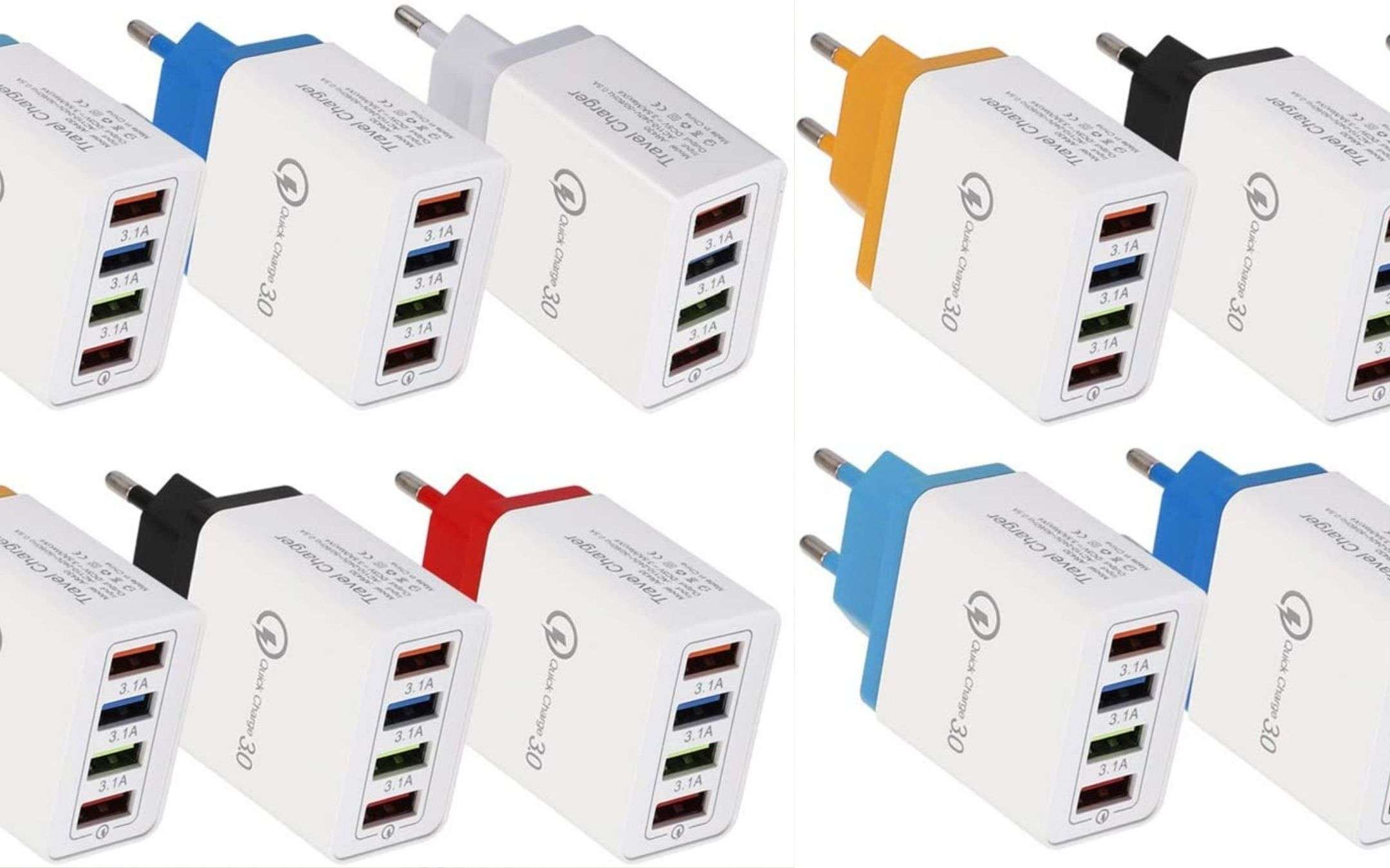 Un caricatore, 4 porte USB, un prezzo RIDICOLO: 2,99€ Un caricatore, 4 porte USB, un prezzo RIDICOLO: 2,99€