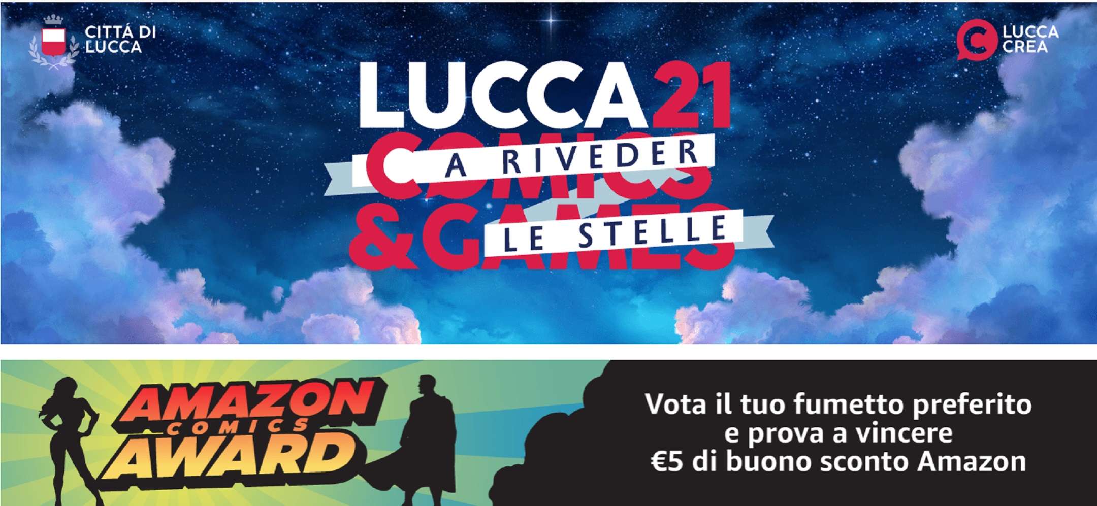 Lucca Comics and Games annuncia lo store Amazon e i Comics Award Lucca Comics and Games annuncia lo store Amazon e i Comics Award