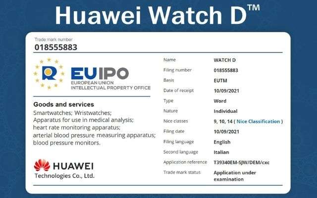 Huawei watch d