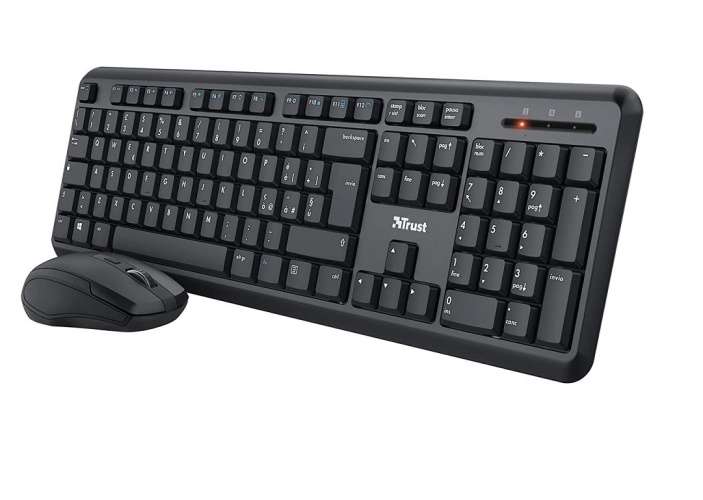 Trust Ymo Set Tastiera e Mouse Wireless,