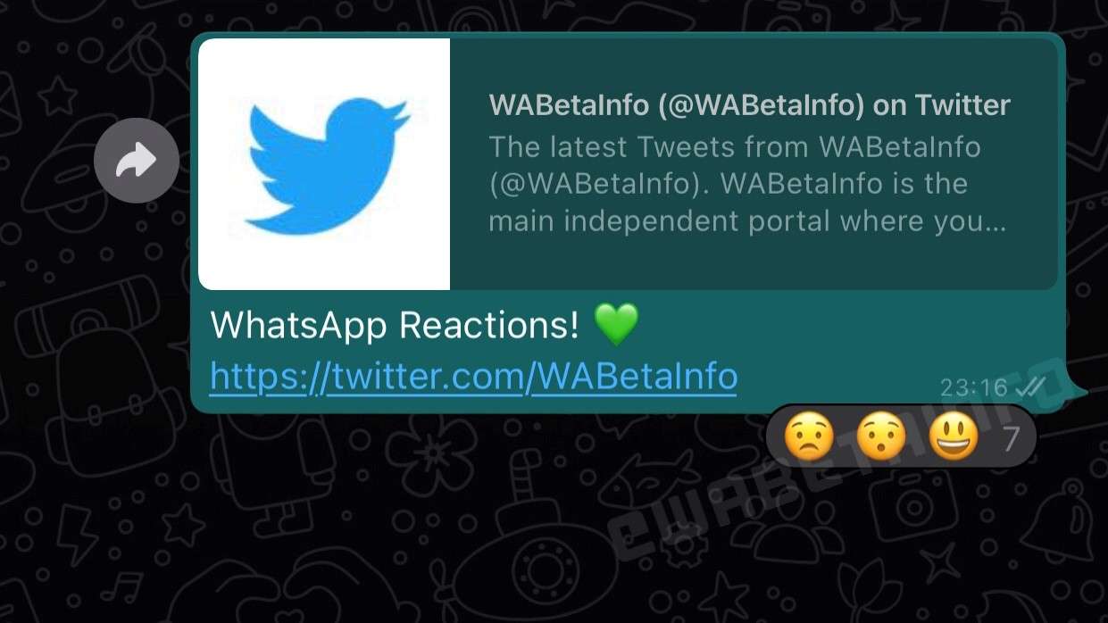 WhatsApp: in arrivo le reazioni ai messaggi, come su Facebook