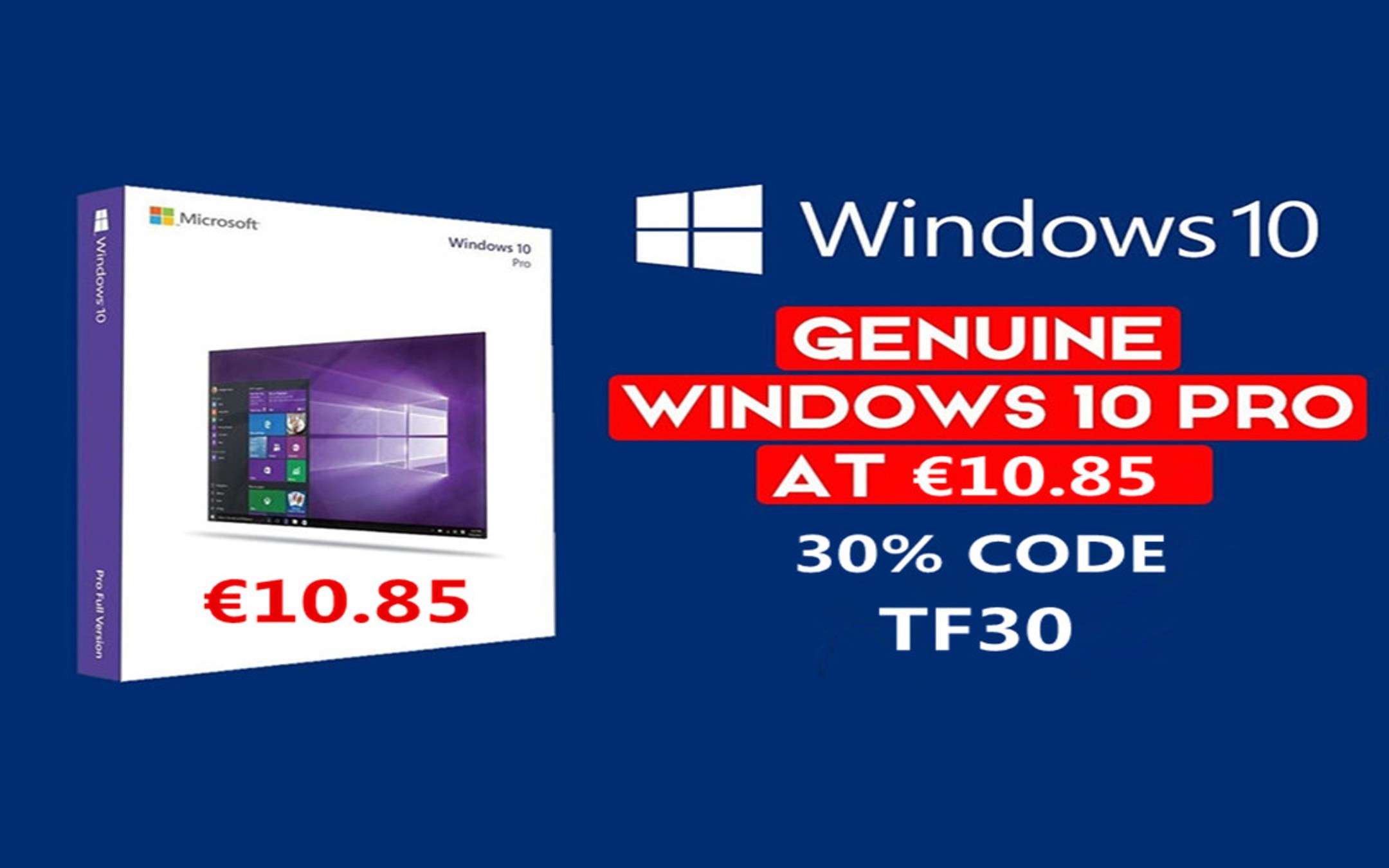 Licenze lifetime per Windows 10 Pro: 10€ e Office 2016 19€ Licenze lifetime per Windows 10 Pro: 10€ e Office 2016 19€
