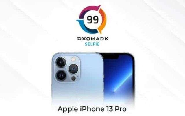 iPhone 13 Pro DxOMark selfiecam