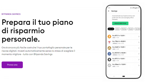  Bitpanda Savings cos'è e come funziona