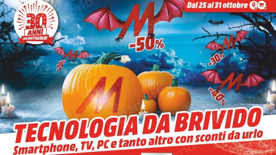 Offerte Mediaworld: sconti incredibili per festeggiare Halloween