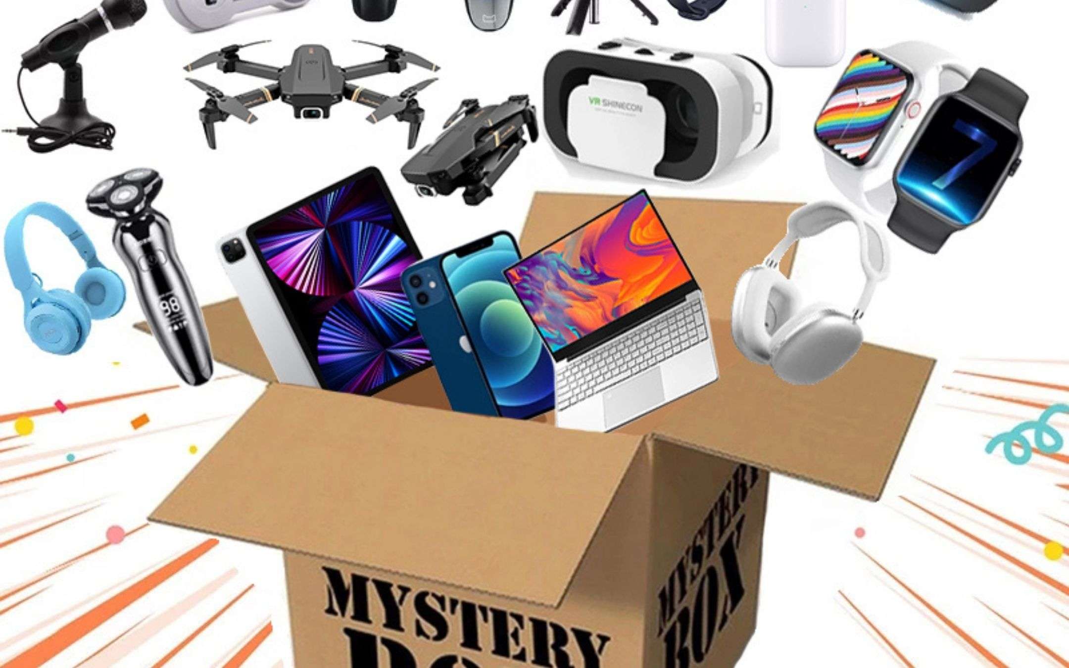 Mistery Box a 5€: super premio tech sicuro, uno SPETTACOLO Mistery Box a 5€: super premio tech sicuro, uno SPETTACOLO