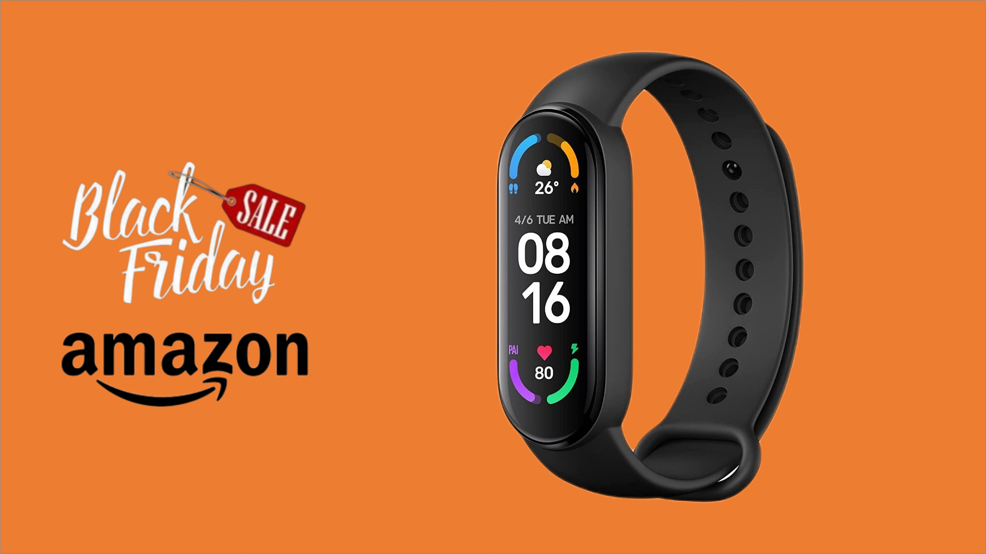 Black Friday 2021, Xiaomi Mi Smart Band 6 in SUPER SCONTO (-12€)!