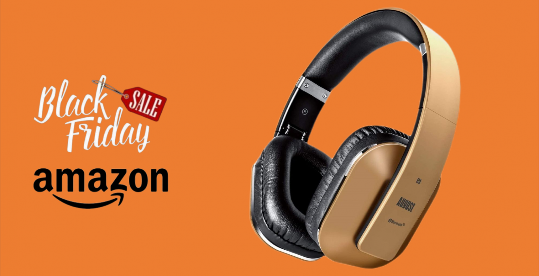 Black Friday 2021, cuffie Bluetooth August in SUPER SCONTO (-7,50€)!