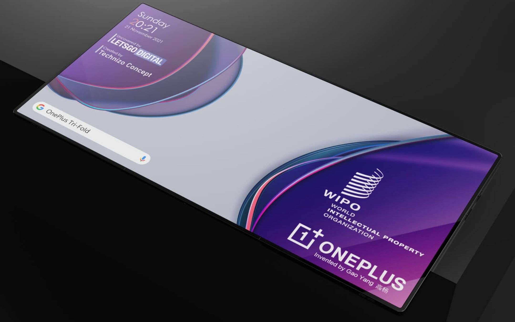 OnePlus brevetta un foldable a tre schermi