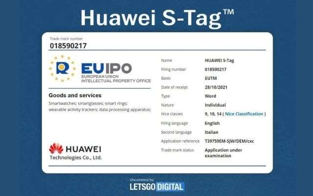 Huawei S Tag