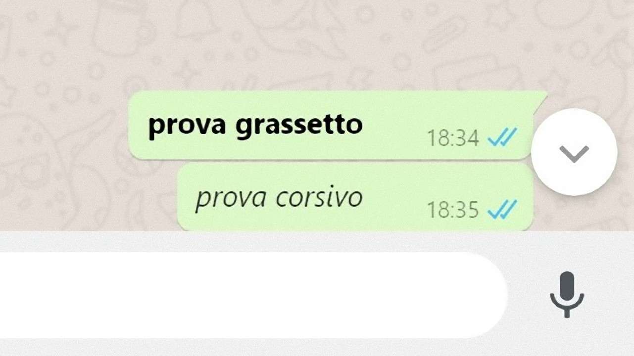 WhatsApp: un semplice trucco per scrivere in grassetto ed in corsivo