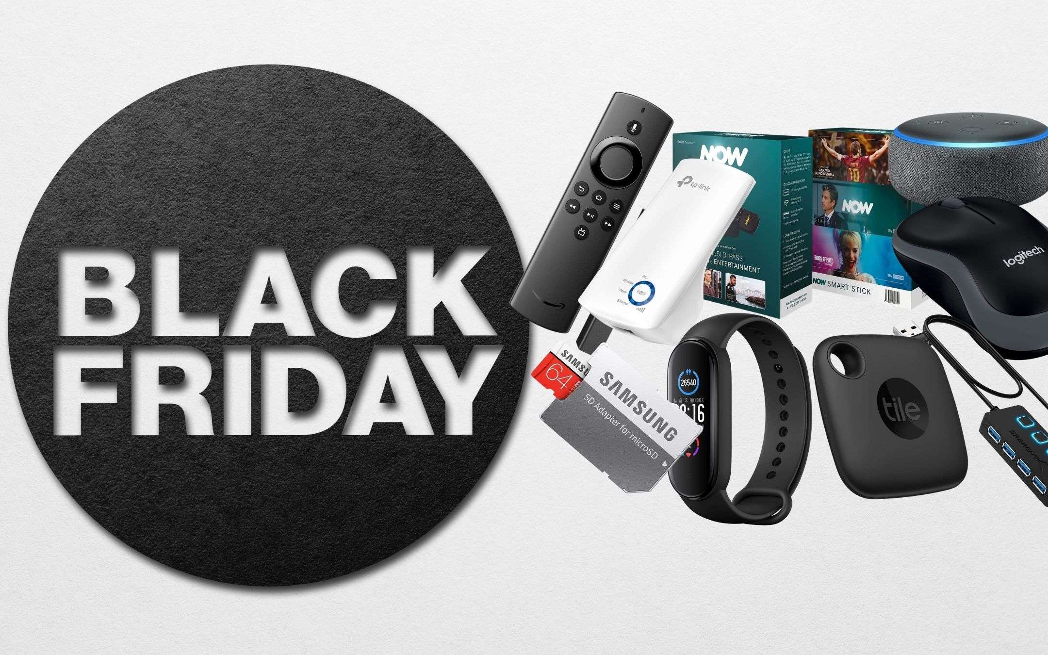 Black Friday Amazon: i 10 prodotti tech a meno di 20€ più apprezzati