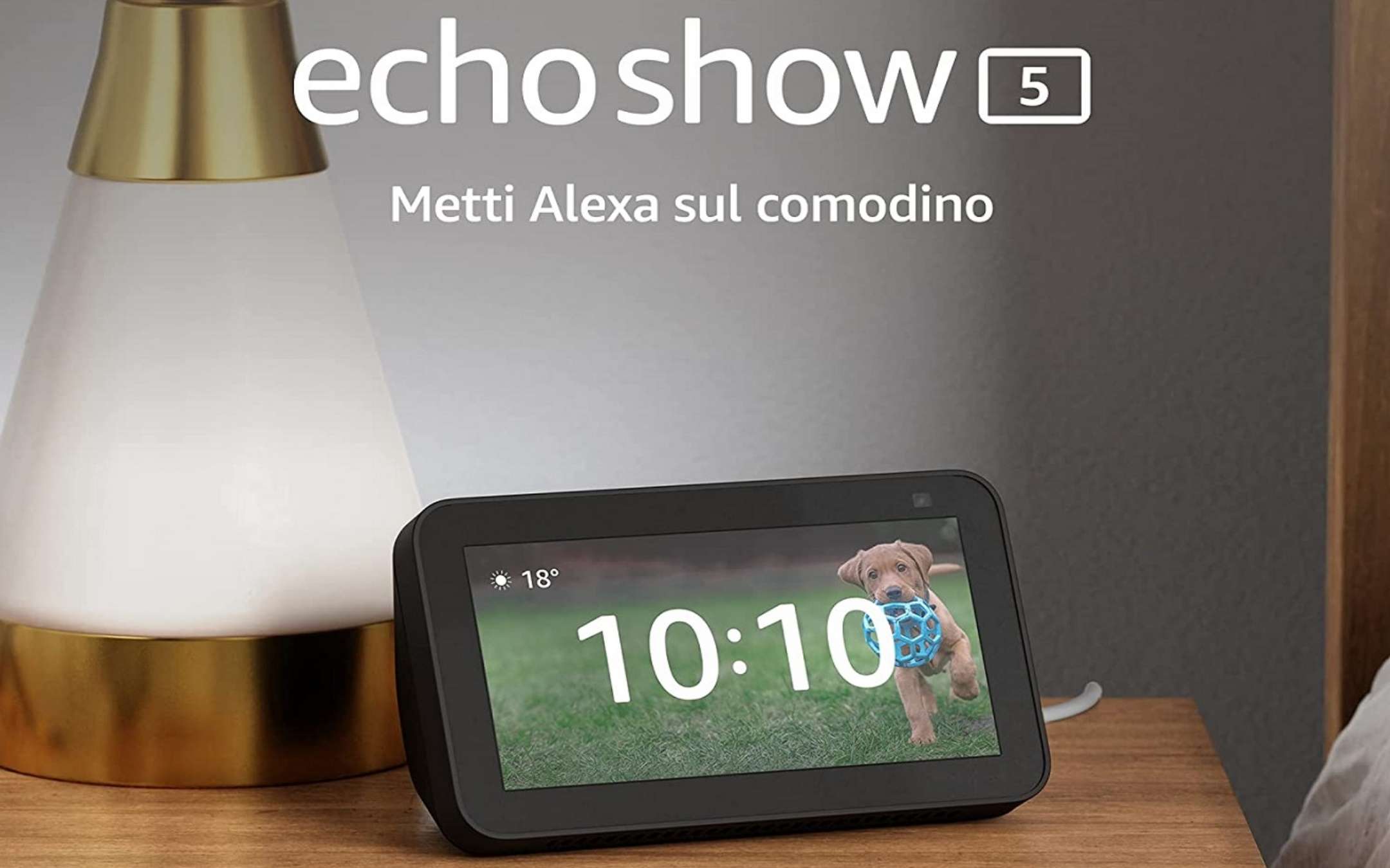 Incredibile: Amazon Echo Show 5 2021 al minimo storico scontato del 47%