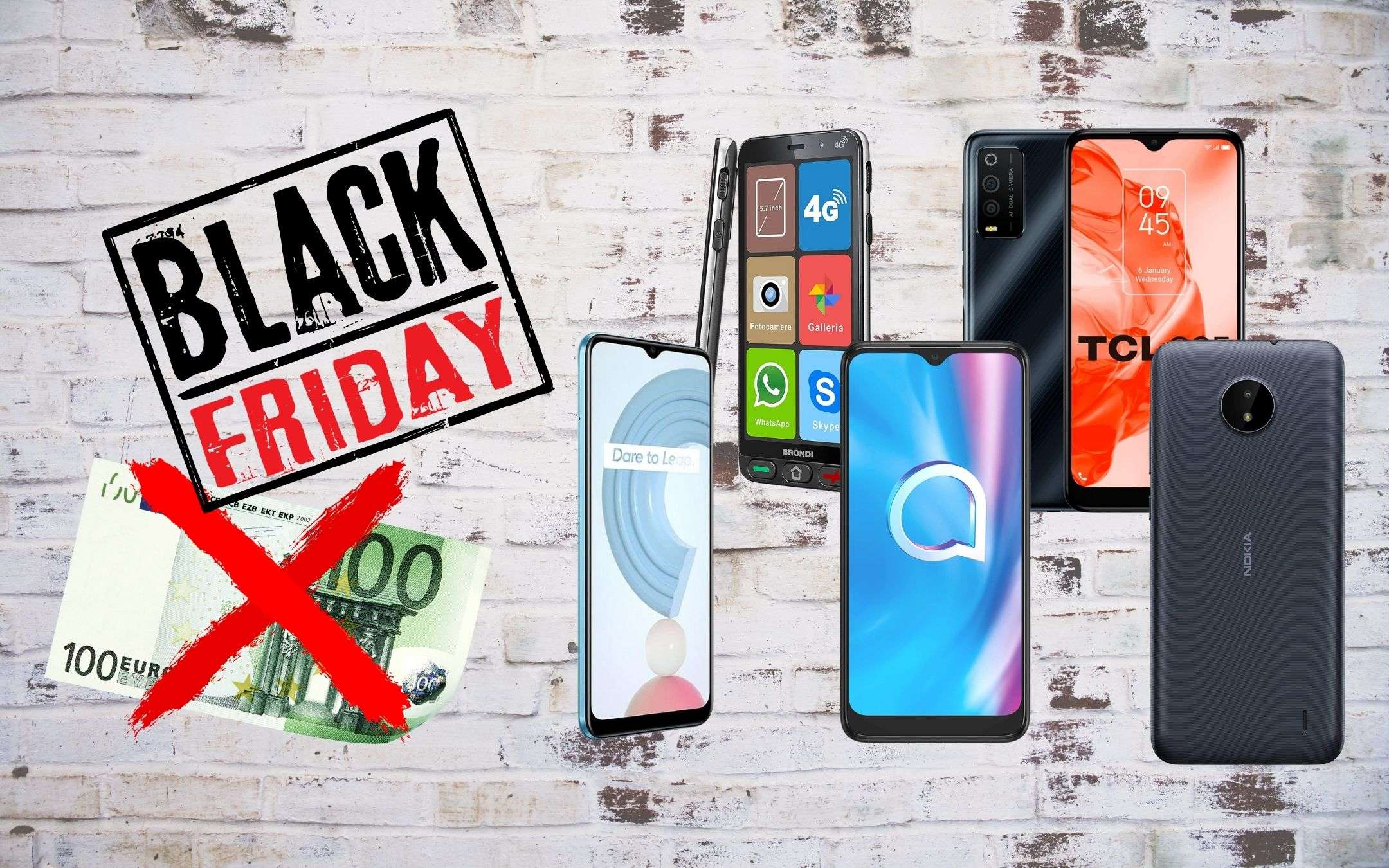 Black Friday 2021, Amazon: 5 smartphone validi a meno di 100€