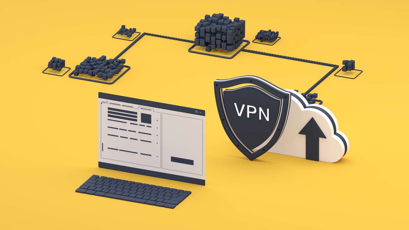 VPN digital background