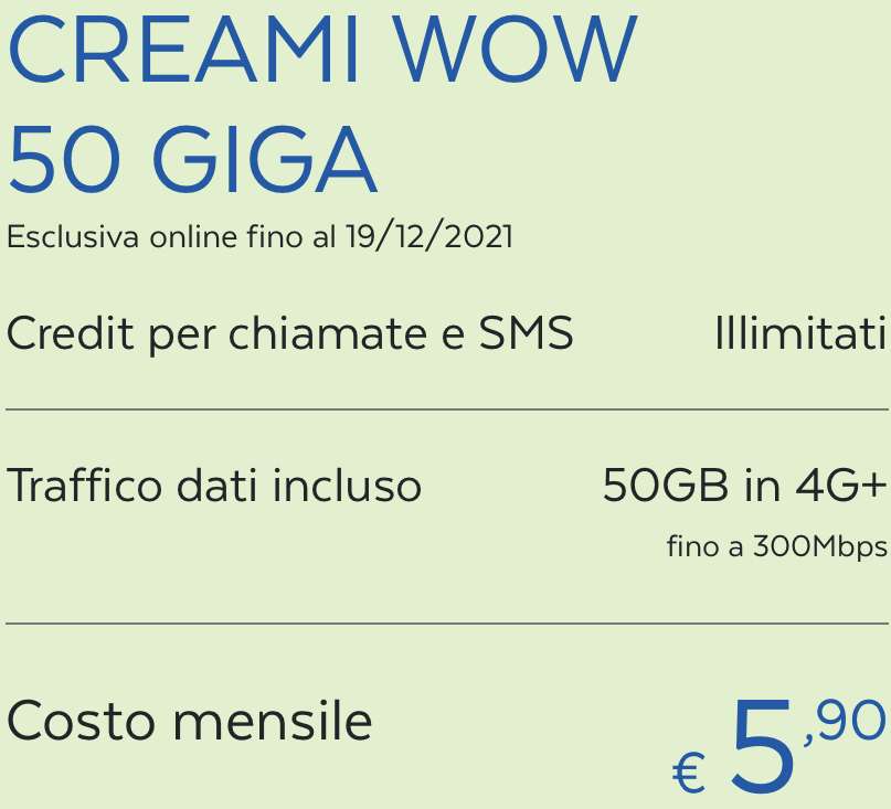 Creami WOW 50 Giga