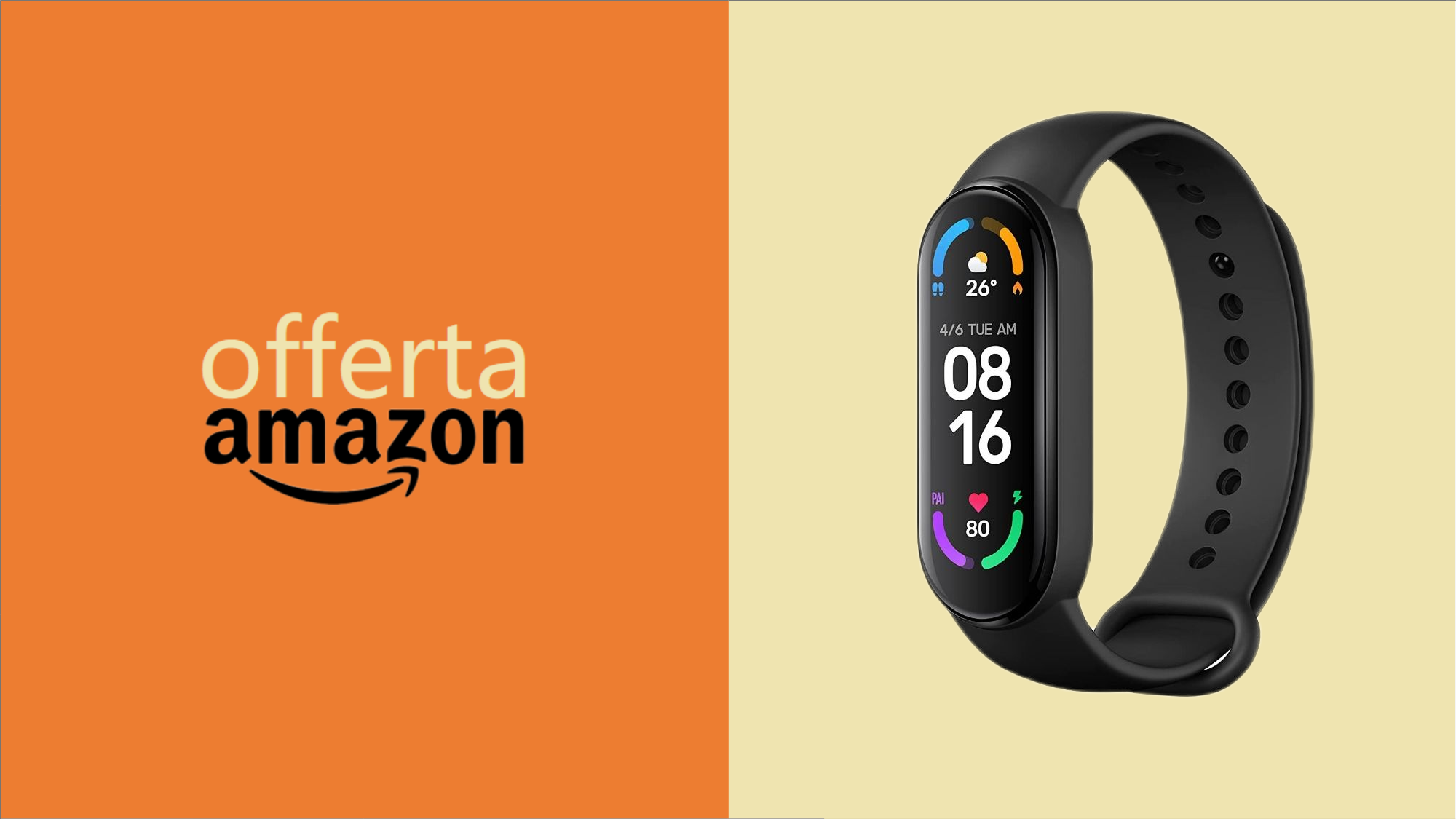 Xiaomi Mi Smart Band 6: IMPERDIBILE OFFERTA su Amazon (-10 euro)