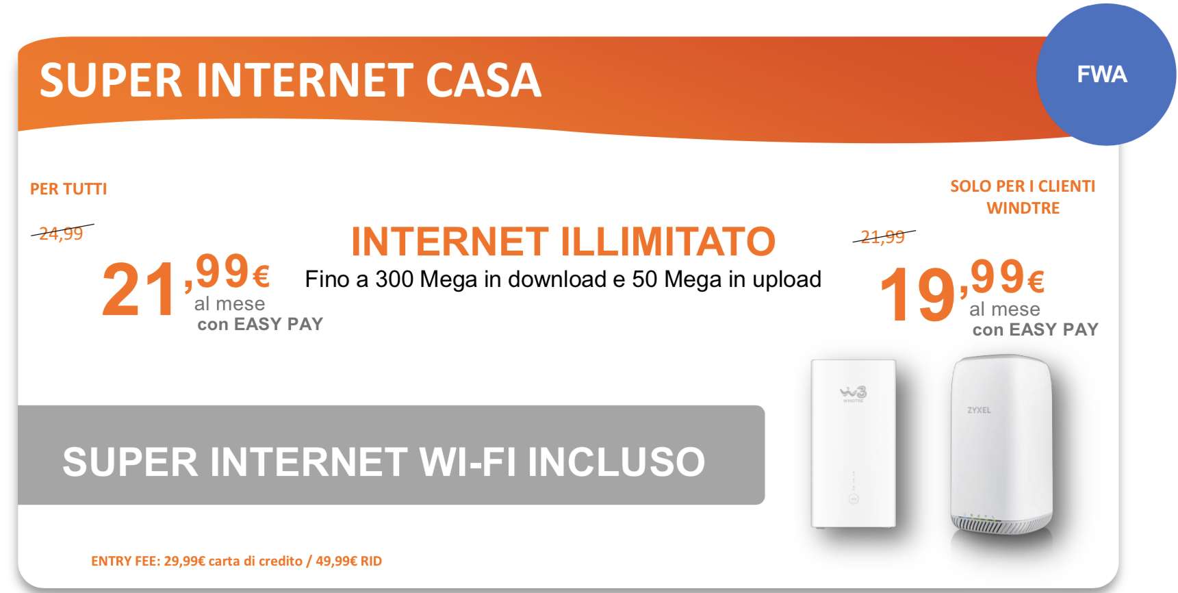 WINDTRE Super Fibra FWA