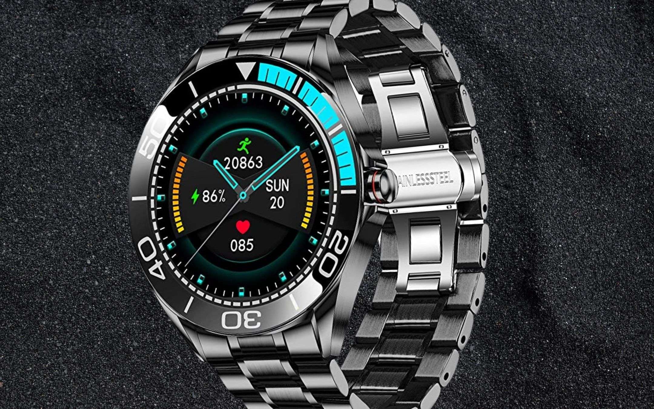 Smartwatch gran lusso in acciaio: prezzo Amazon WOW (62€) Smartwatch gran lusso in acciaio: prezzo Amazon WOW (62€)