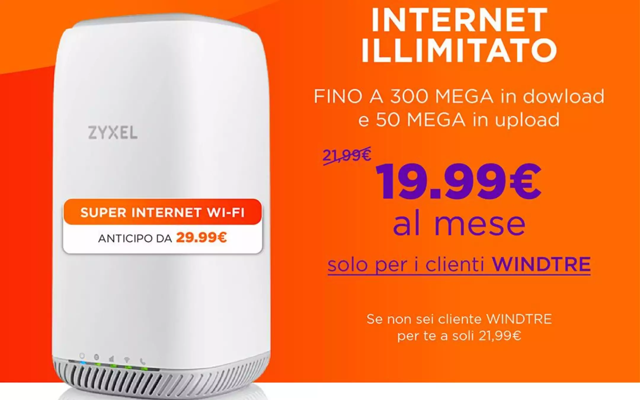 Super Internet Casa WINDTRE: FWA con nuovo prezzo!