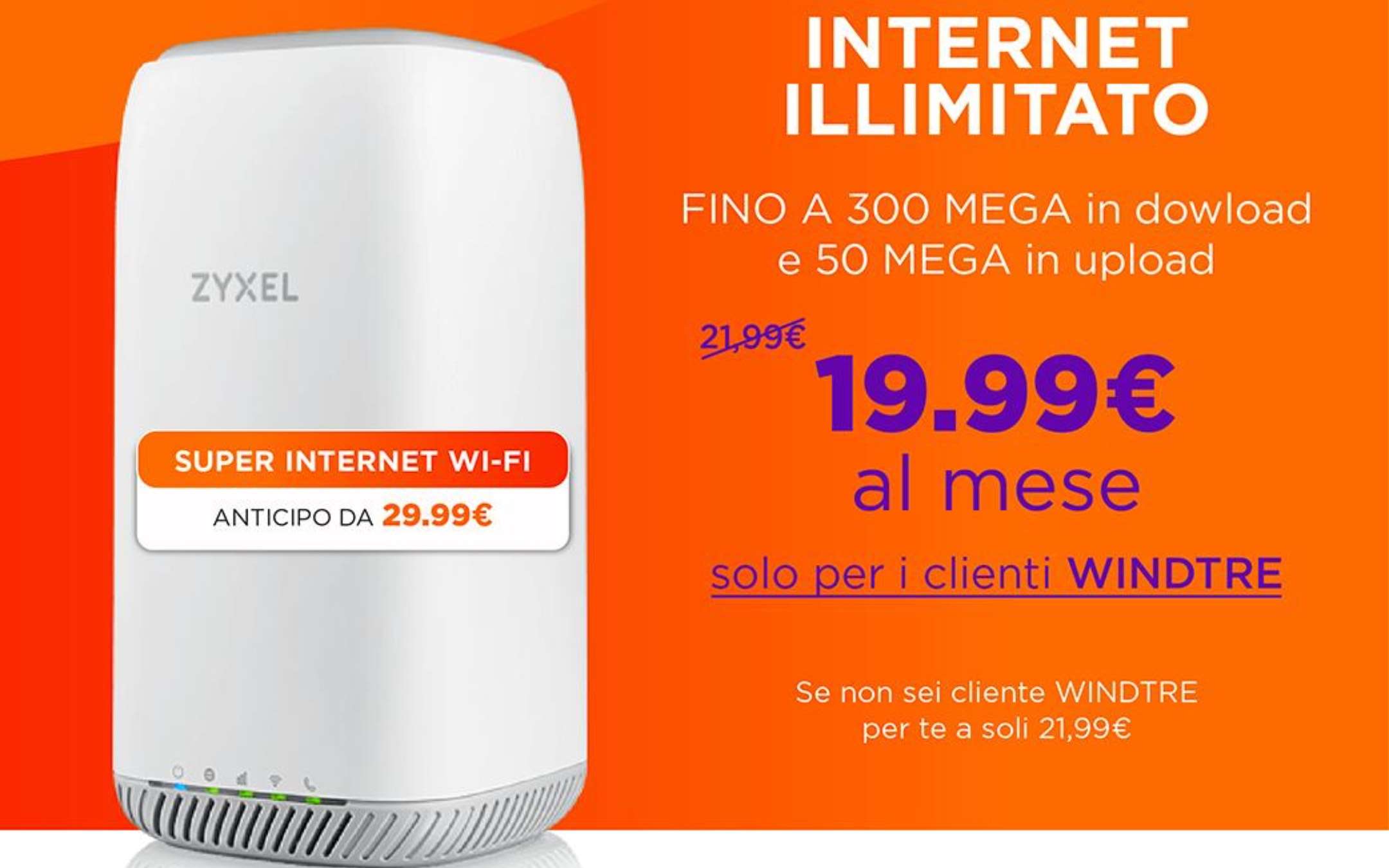 Super Internet Casa WINDTRE: FWA con nuovo prezzo!