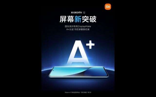 displaymate A+ xiaomi 12