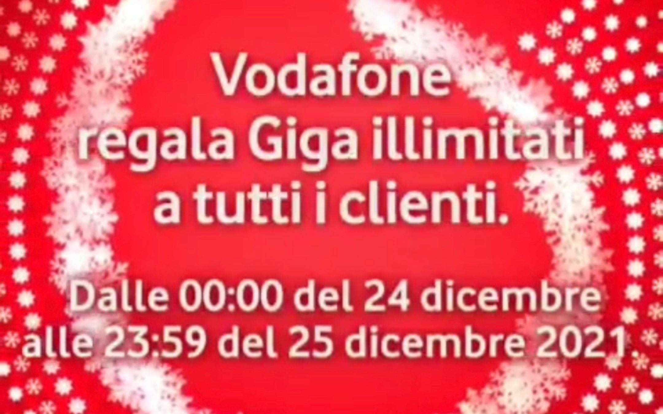 Vodafone: Giga Illimitati a Natale PER TUTTI!