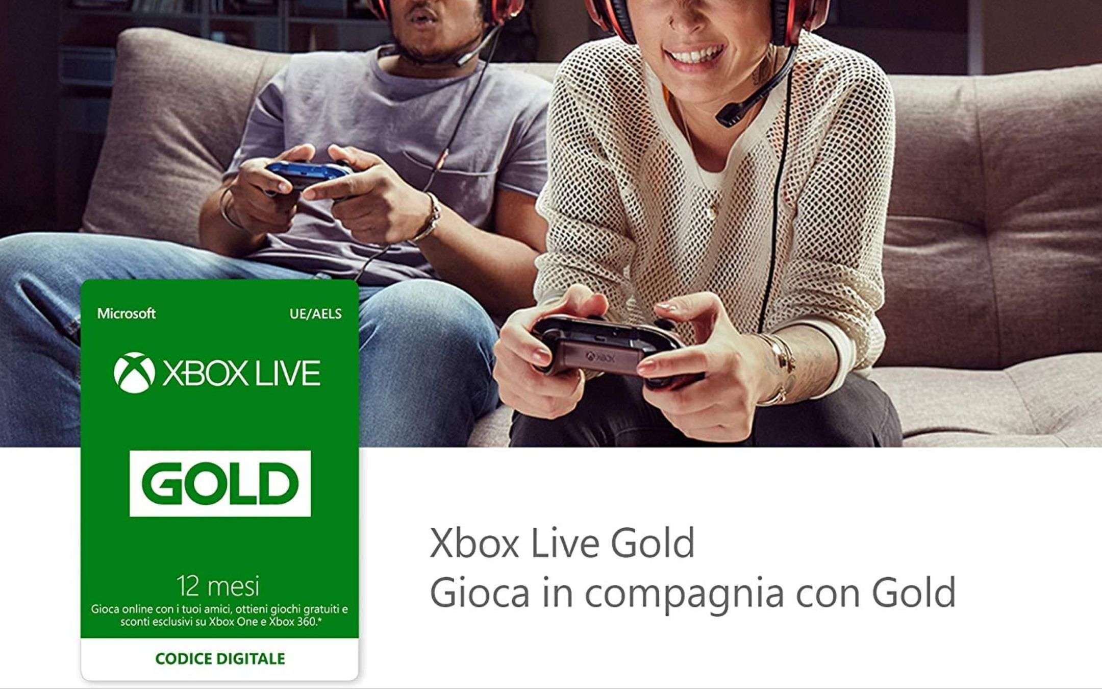 Xbox Live Gold: abbonamento ANNUALE in PROMOZIONE Xbox Live Gold: abbonamento ANNUALE in PROMOZIONE