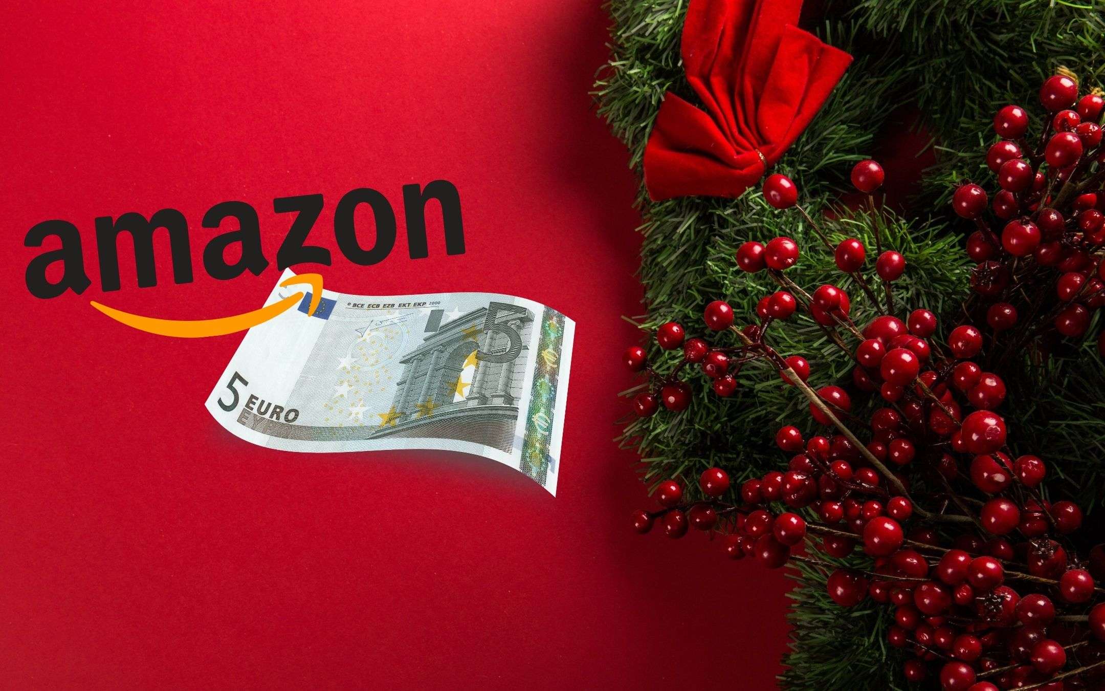 Amazon regala 5€ ai clienti per Natale: come averli Amazon regala 5€ ai clienti per Natale: come averli