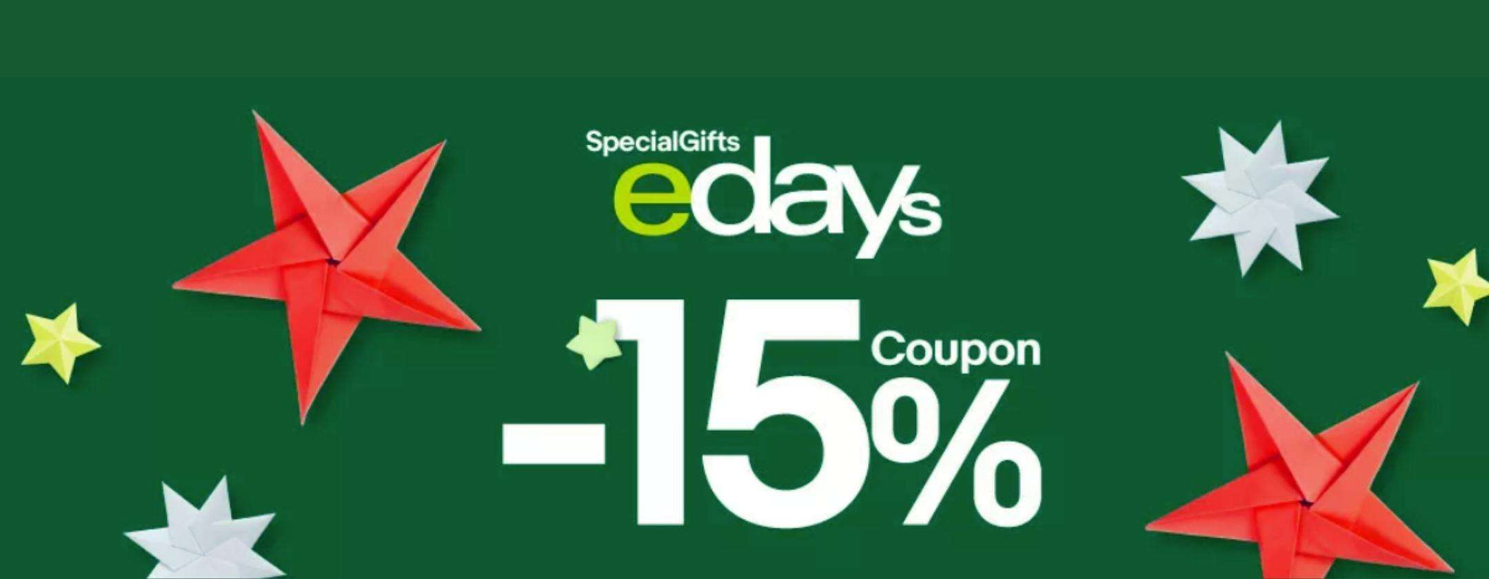 eBay: usa anche tu il coupon bomba che dà diritto al 15% di sconto