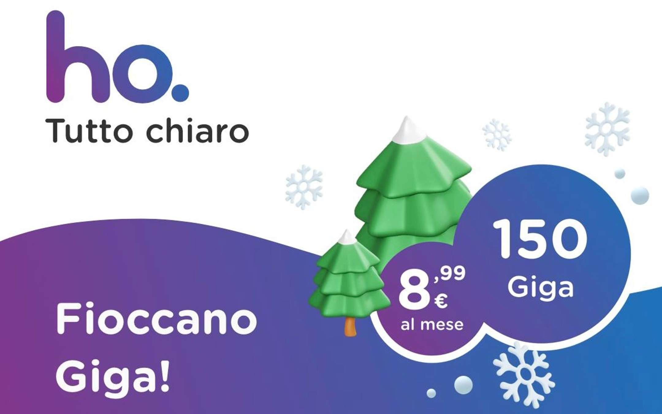 ho 8,99: PROMO BOMBA con 150GB a 8,99€ al mese