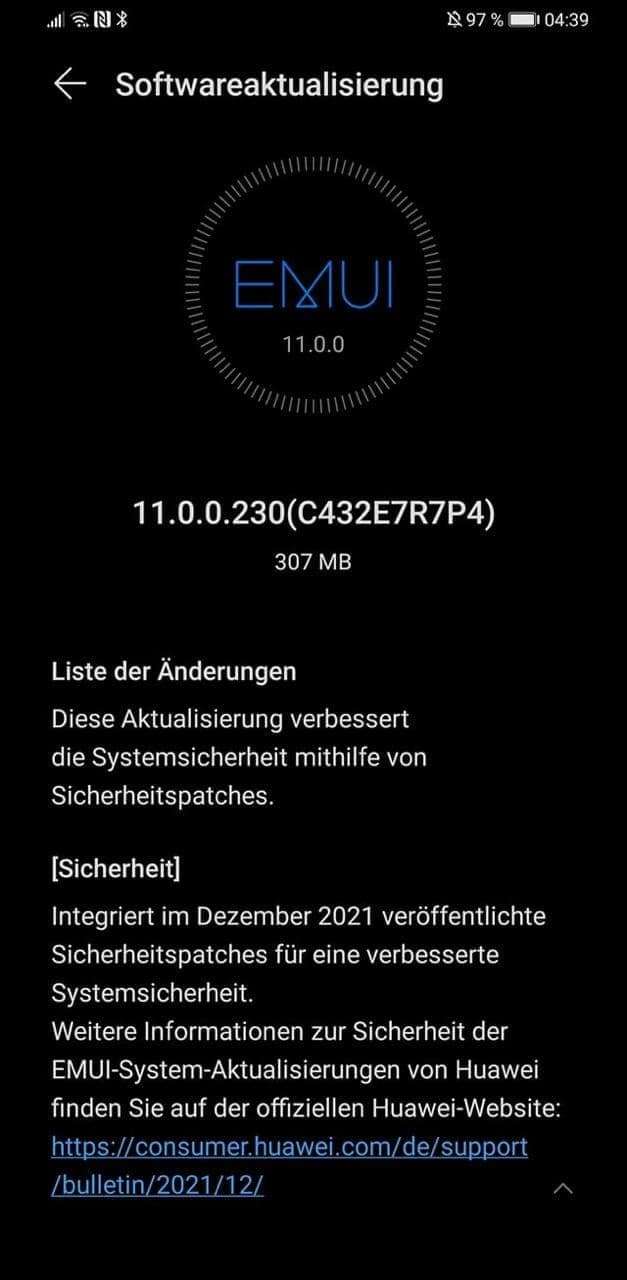 huawei mate 30 pro patch dicembre 2021