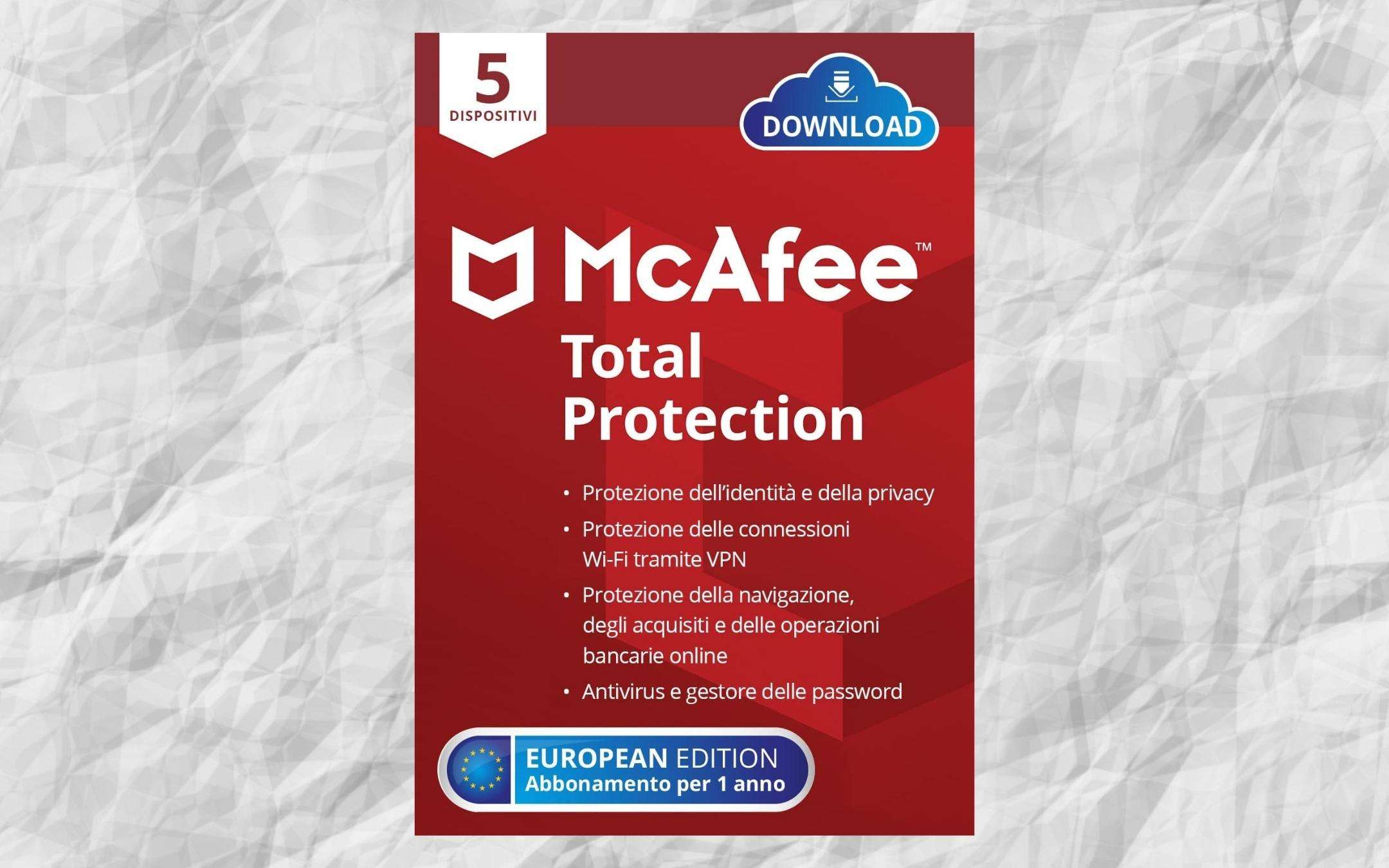 McAfee Total Protection: addio ai virus anche online McAfee Total Protection: addio ai virus anche online