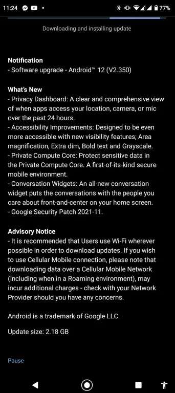 nokia x20 android 12 aggiornamento