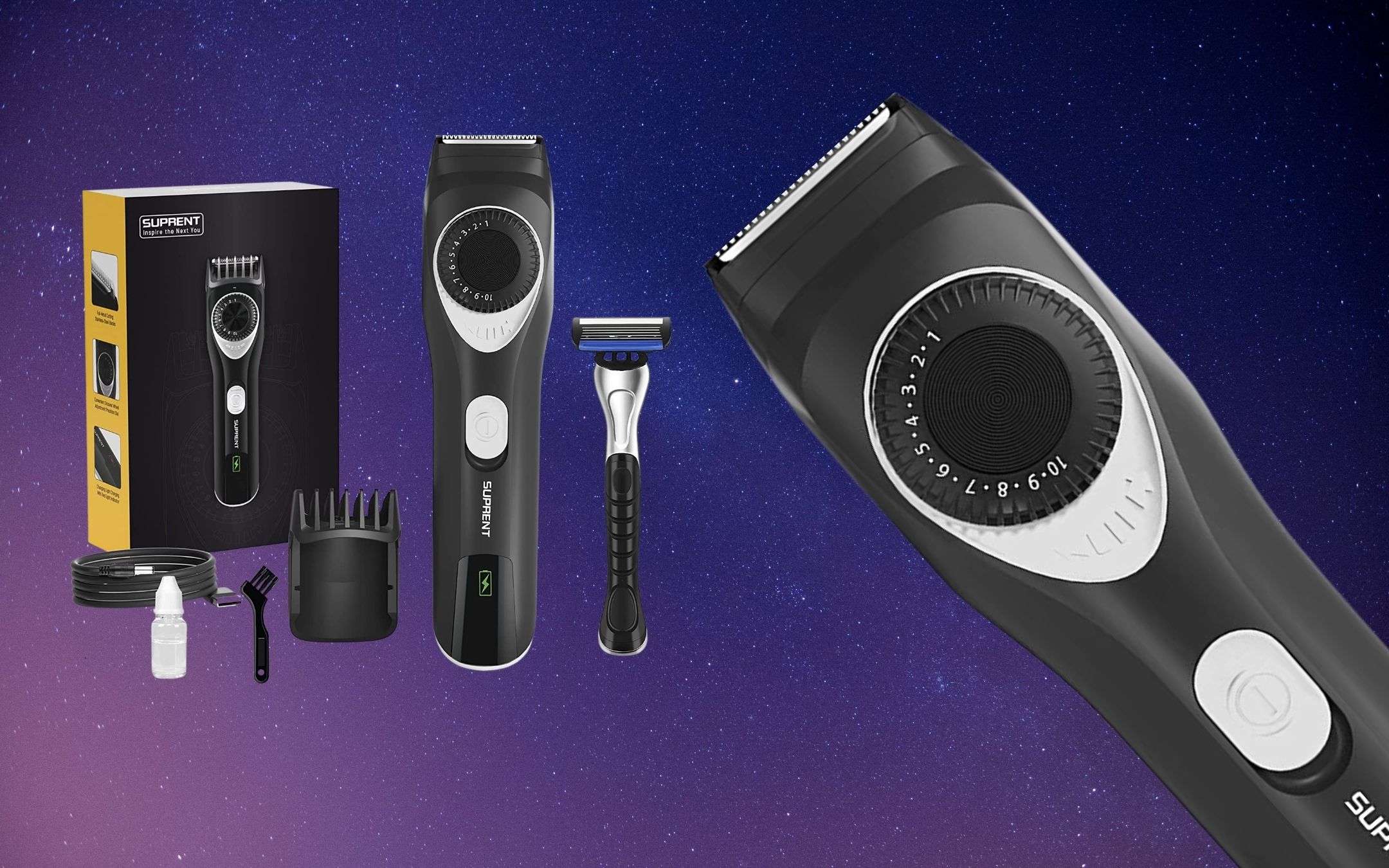 Rasoio elettrico 19 regolazioni barba e capelli a 9€ su Amazon (-60%)