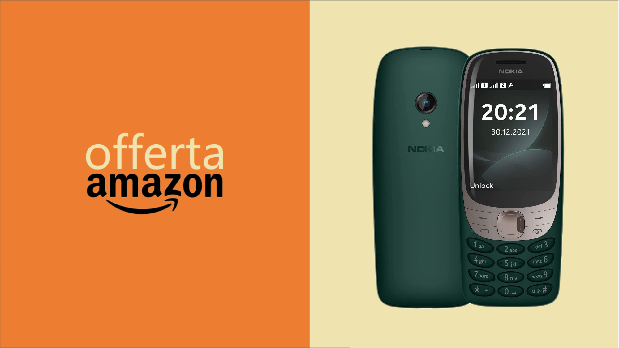 Nokia 6310 (2021): il nostalgico cellulare IN OFFERTA su Amazon (-10€)