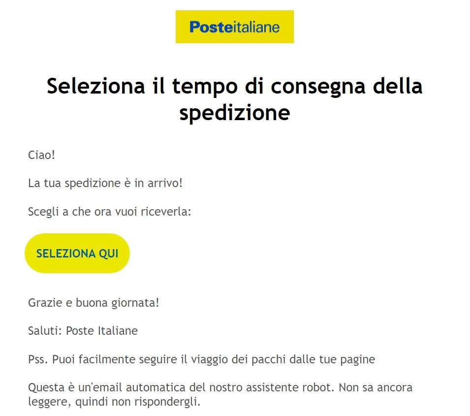 Truffa poste italiane