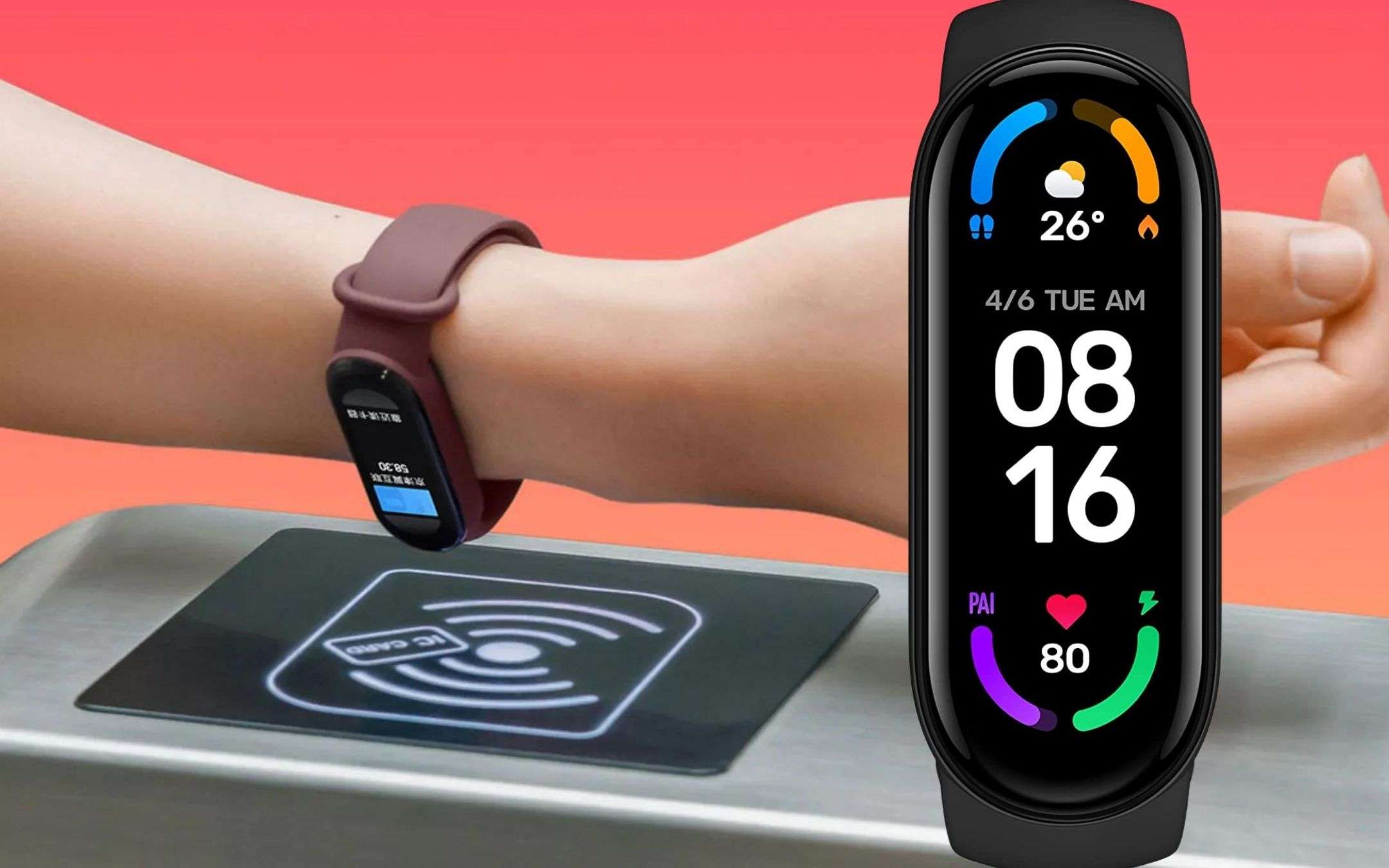 Xiaomi Mi Band 6 NFC (paghi dal polso) a 44€ per Natale: FOLLIA Xiaomi Mi Band 6 NFC (paghi dal polso) a 44€ per Natale: FOLLIA